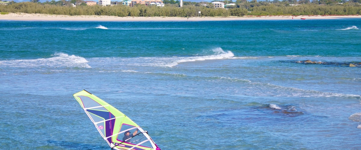 Golden Beach featuring windsurfing and general coastal views