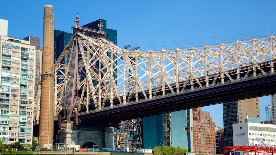 Williamsburg Bridge inclusief een stad en een brug