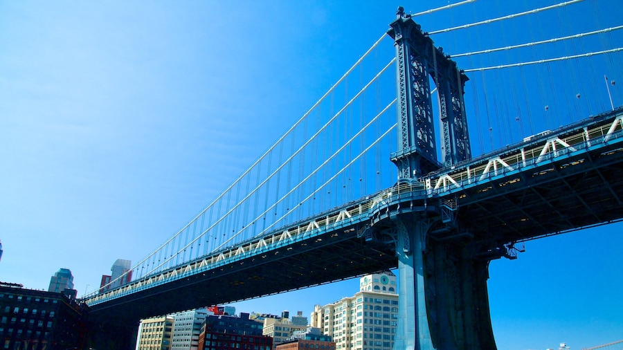 Pont de Manhattan montrant ville et pont