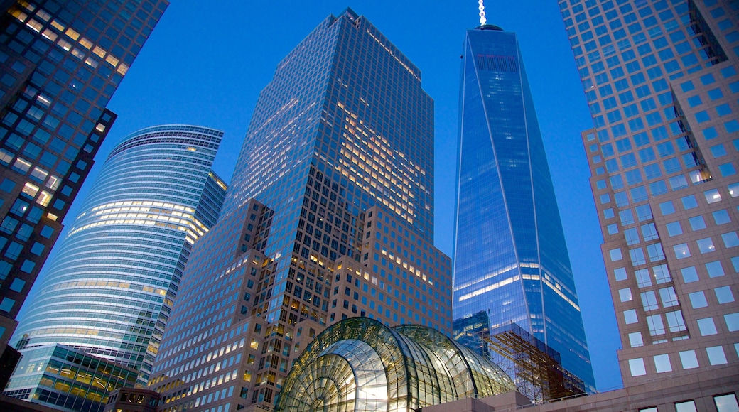 North America showing a city and a high rise building