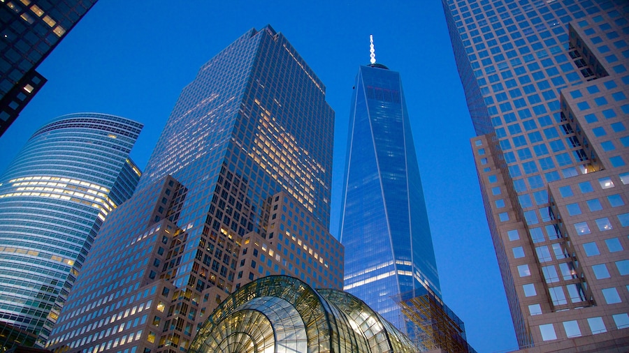 World Financial Center che include città e grattacielo