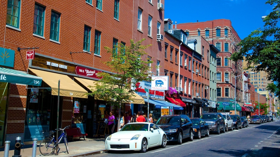 Bleecker Street showing a city and street scenes