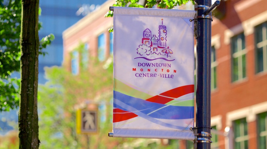 Moncton que incluye señalización