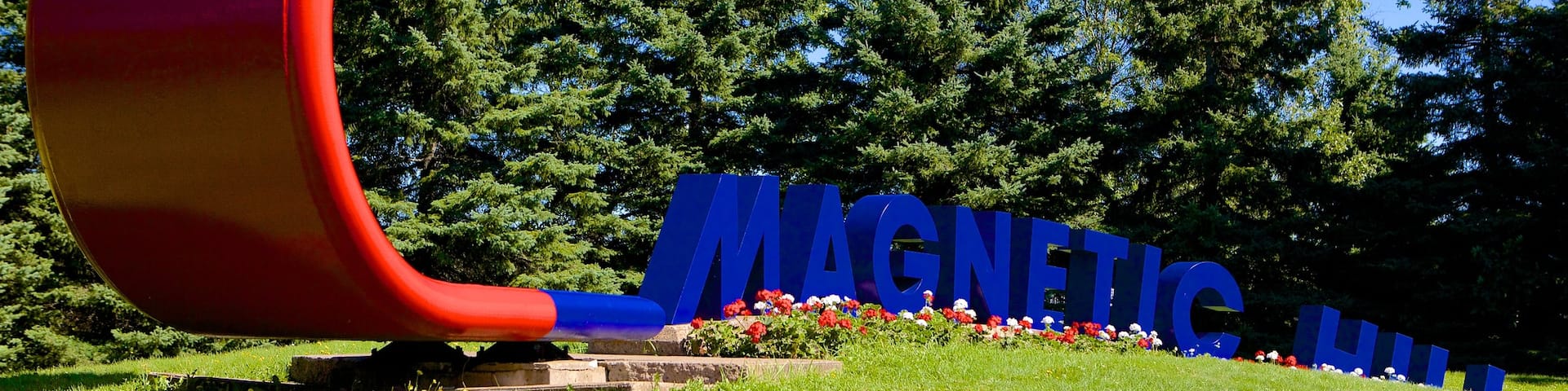 Magnetic Hill featuring signage