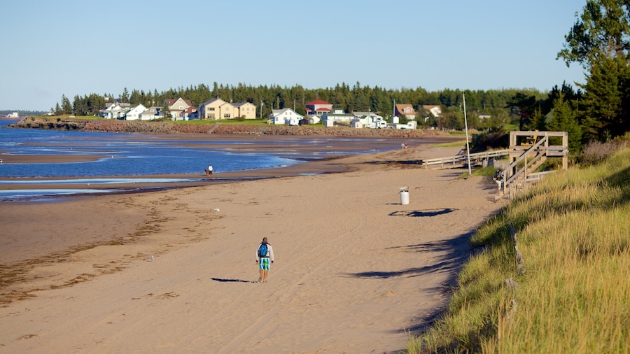 Parlee Beach Provincial Park som inkluderar en sandstrand