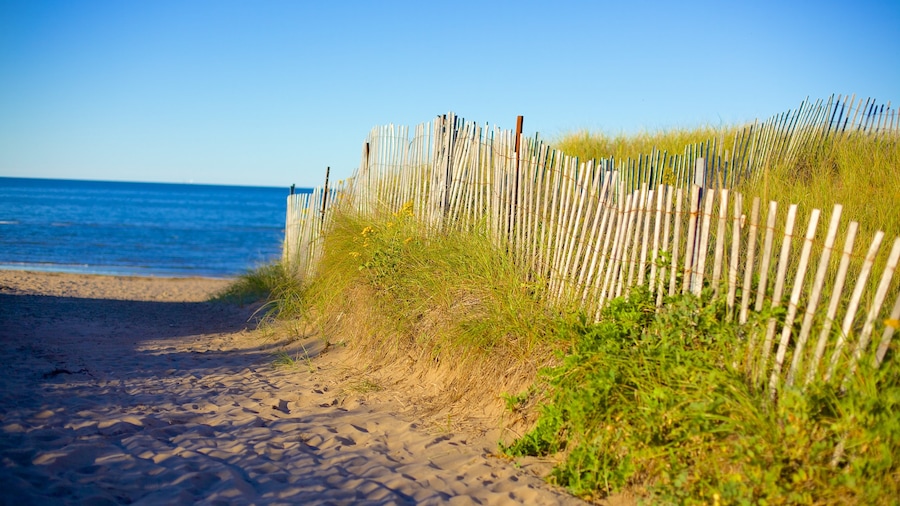 Parlee Beach Provincial Park che include vista della costa e spiaggia