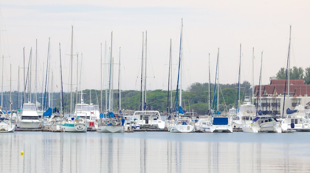 Richards Bay que incluye una marina y vistas generales de la costa