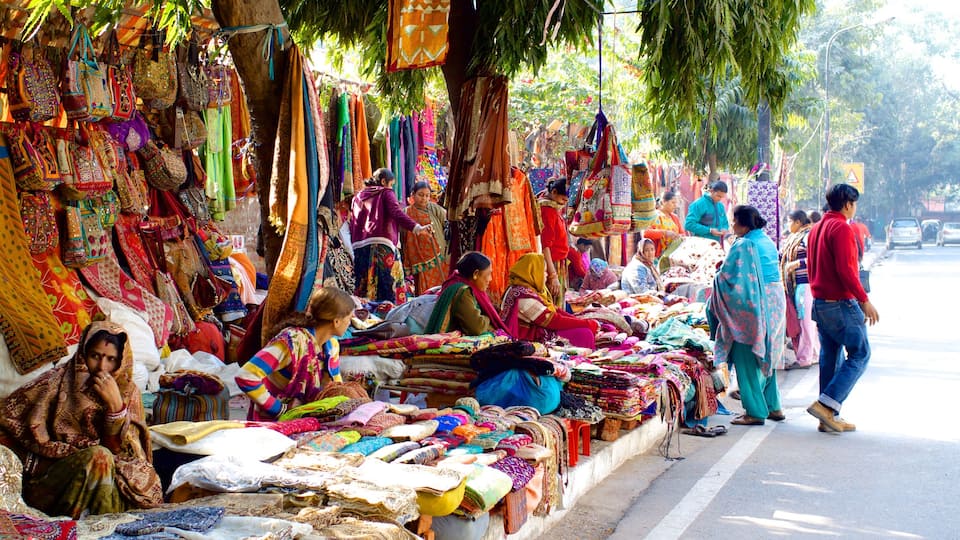 Delhi som viser markeder