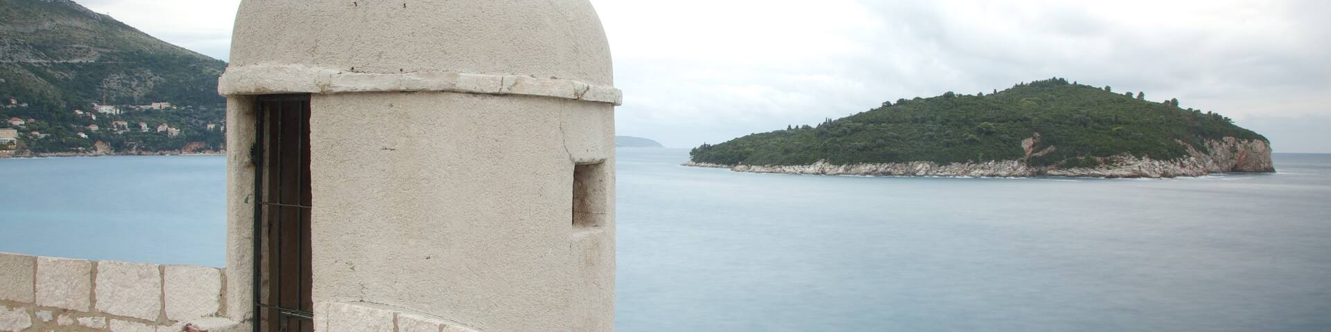 Lokrum Island featuring island views and heritage elements