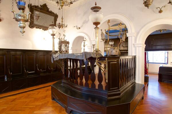 Dubrovnik Synagogue showing interior views and heritage architecture