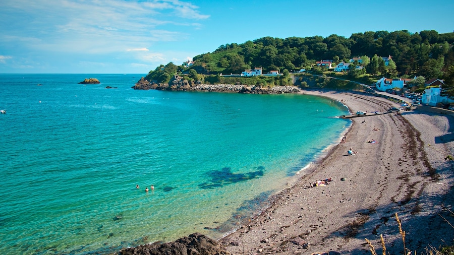 St Martin\'s showing a beach