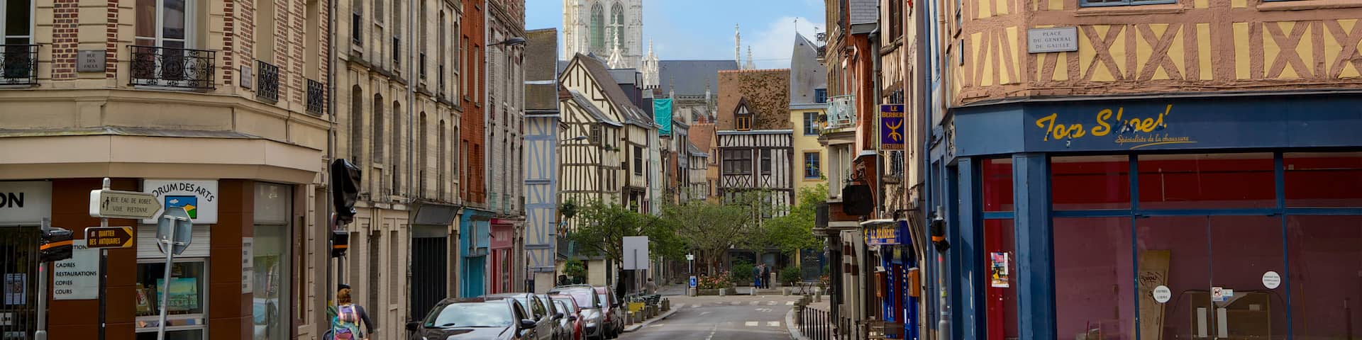 Rouen featuring heritage architecture and a small town or village