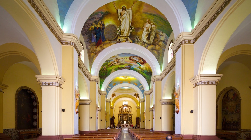 Trujillo Cathedral featuring interior views and a church or cathedral