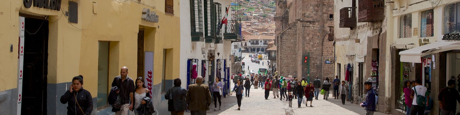Cusco welches beinhaltet Straßenszenen