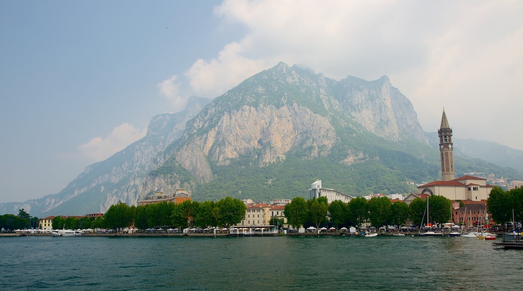 Lecco featuring a coastal town and mountains
