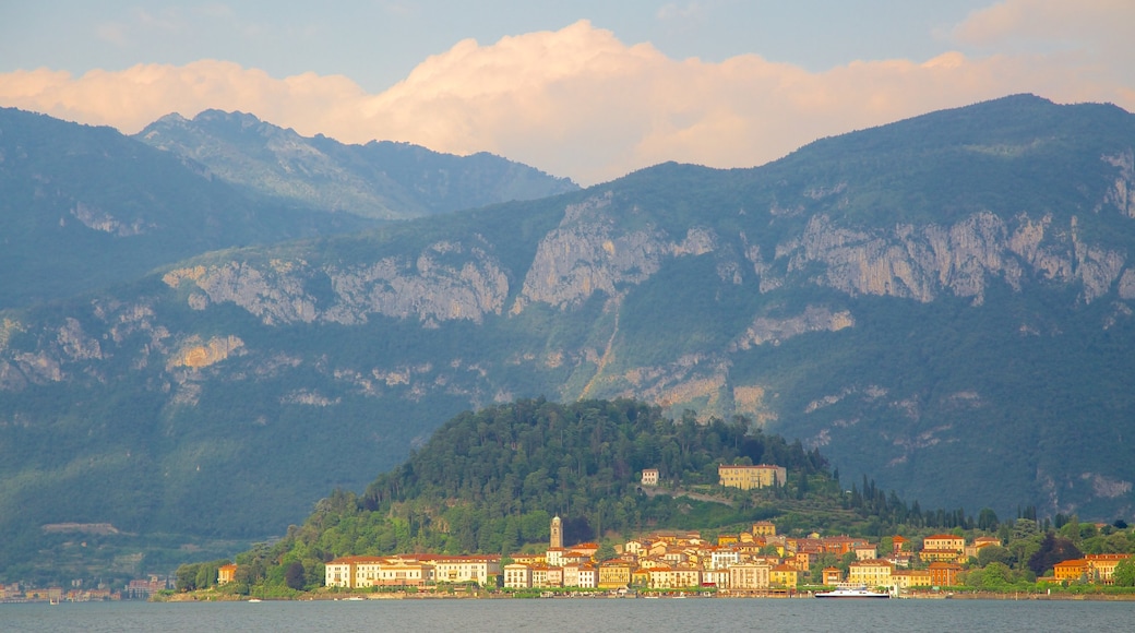 Bellagio showing a coastal town and mountains