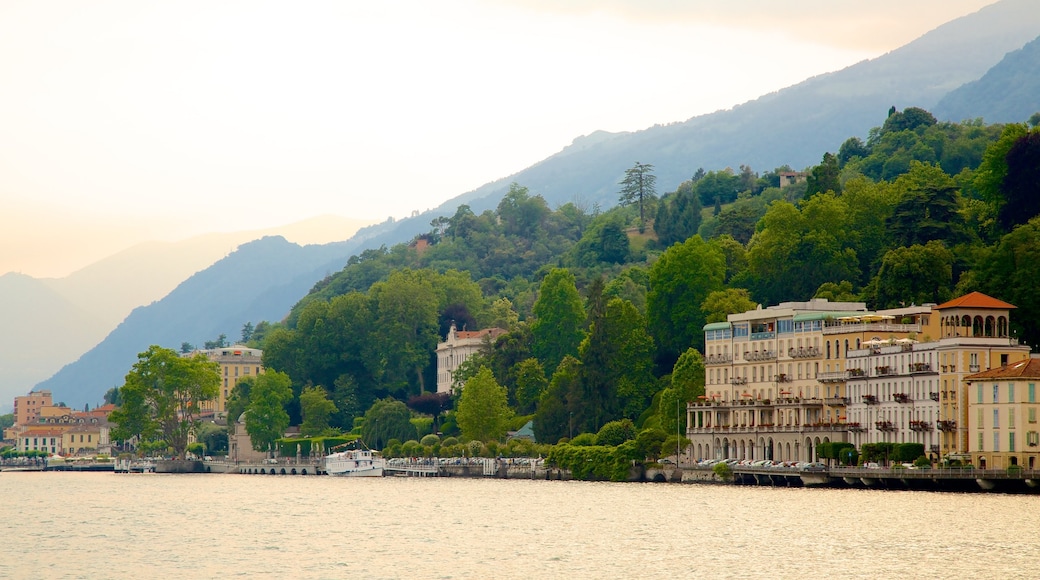 Cadenabbia showing general coastal views and a coastal town