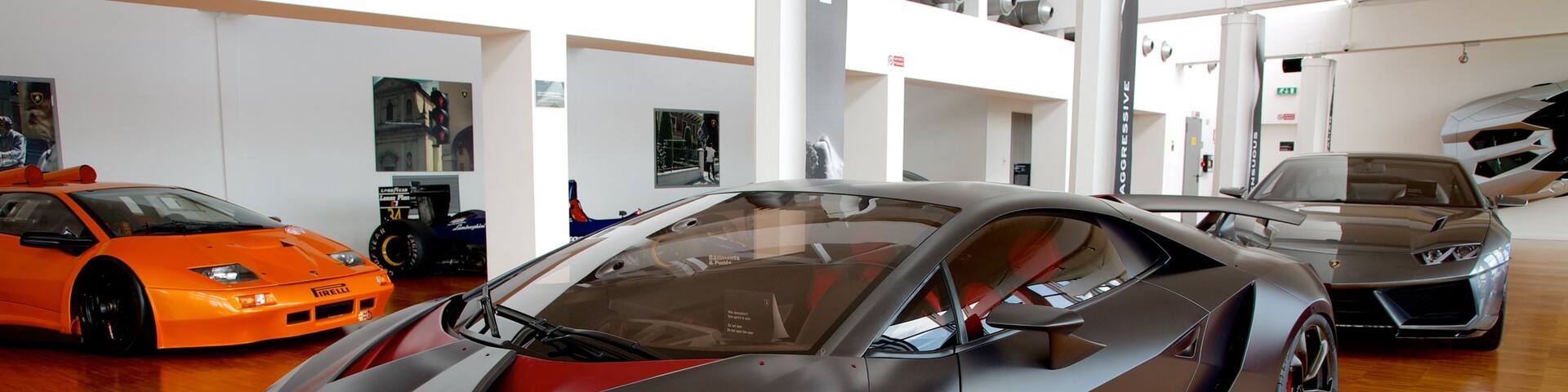 Lamborghini-Museum mit einem Innenansichten