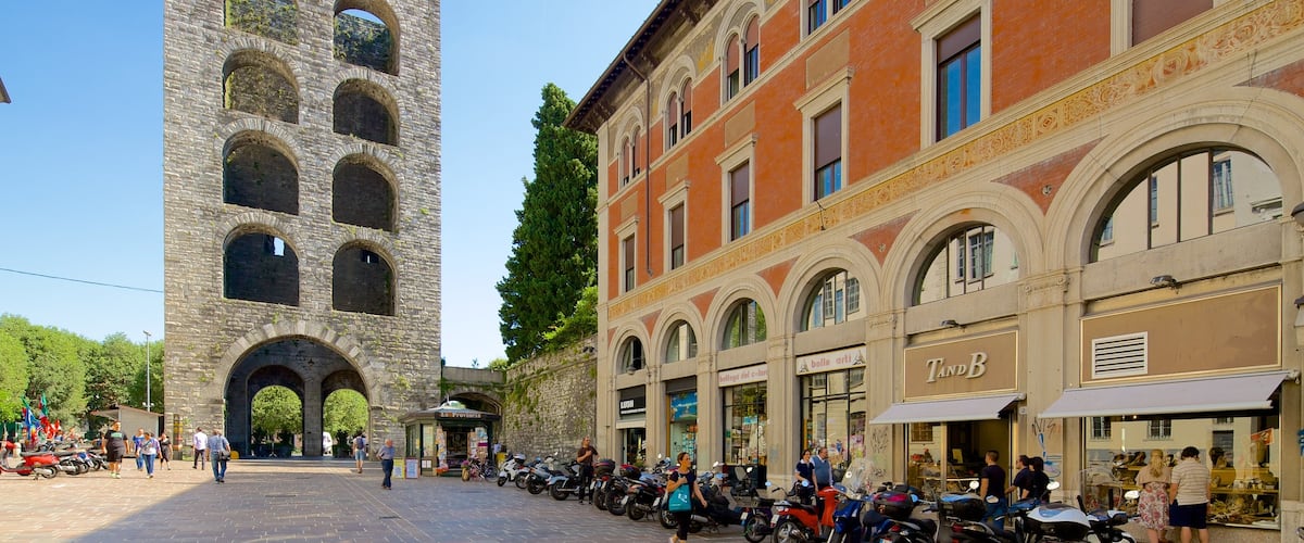 Piazza Vittoria which includes heritage architecture and a square or plaza