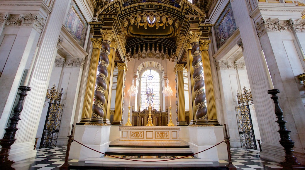 Cattedrale di Saint Paul che include chiesa o cattedrale, vista interna e religiosità
