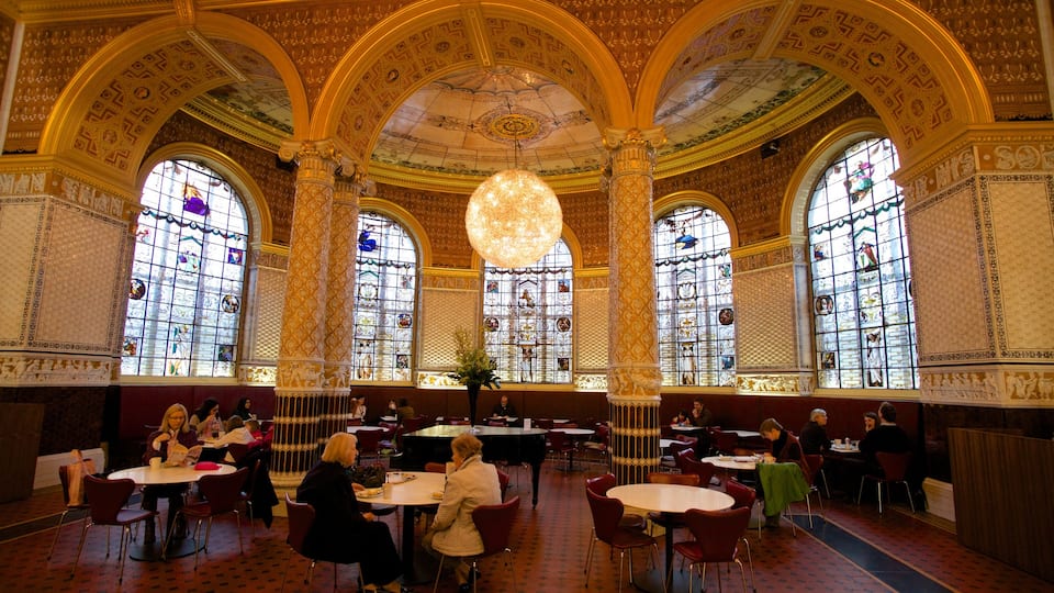 Victoria and Albert Museum which includes heritage elements, interior views and heritage architecture