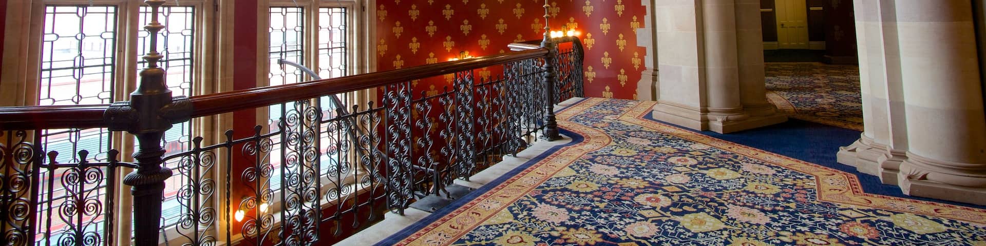 Queen\'s House showing heritage elements, an administrative buidling and interior views