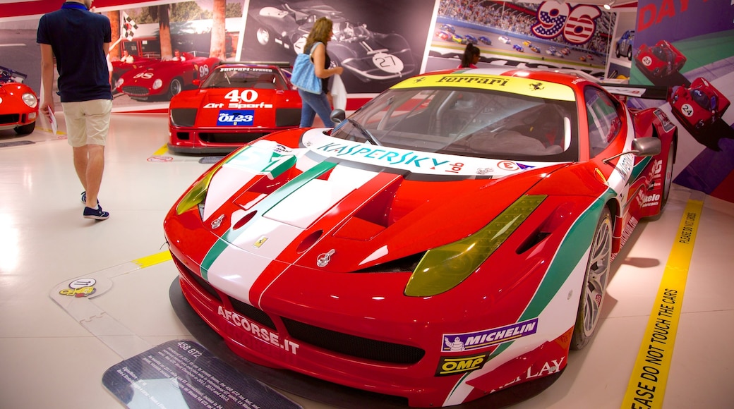 Bảo tàng Ferrari cho thấy cảnh nội thất