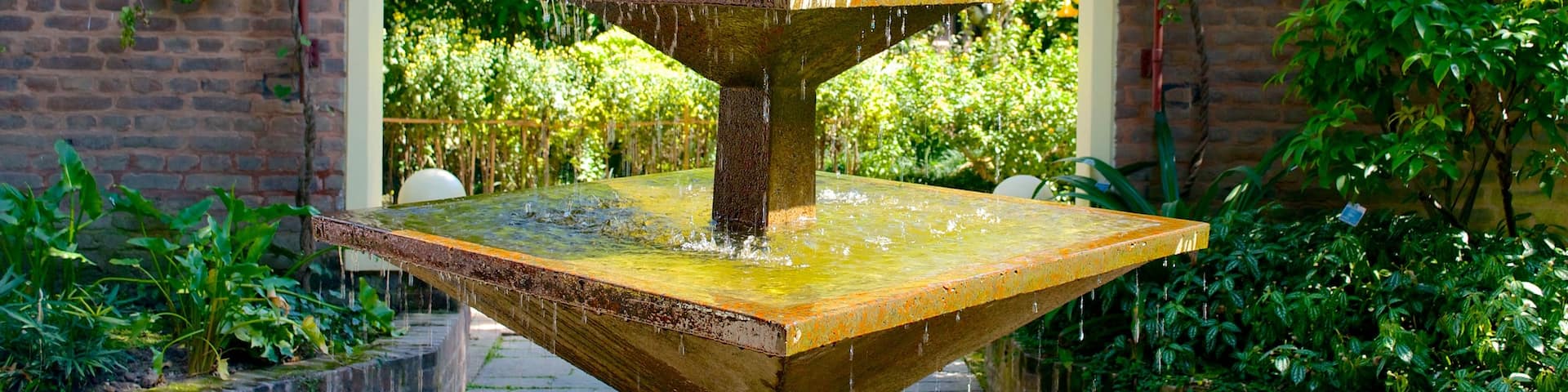 Garden of Dreams showing a fountain