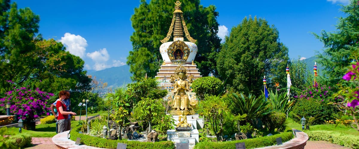 Kopan Monastery which includes a park