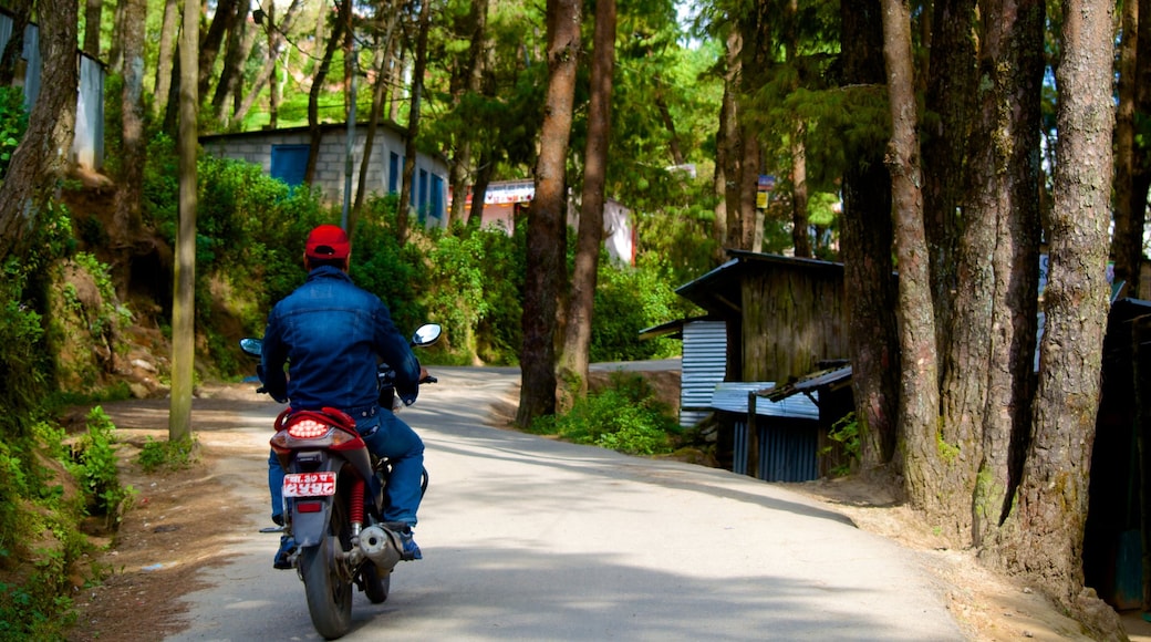 Nagarkot showing motorbike riding