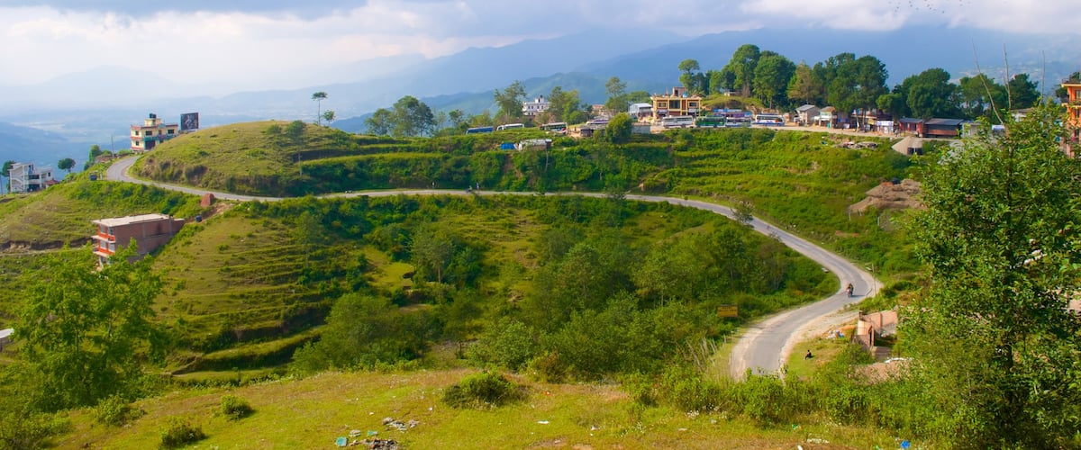 Nagarkot showing tranquil scenes and a small town or village