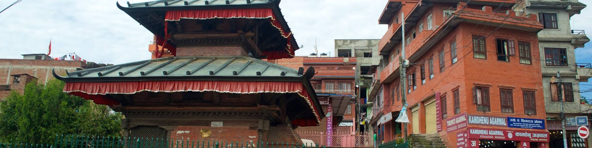 Pashupatinath Temple showing a city