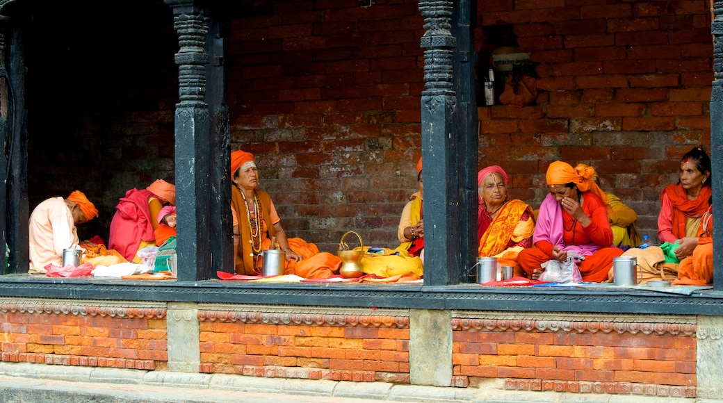 Đền Pashupatinath trong đó bao gồm yếu tố tôn giáo