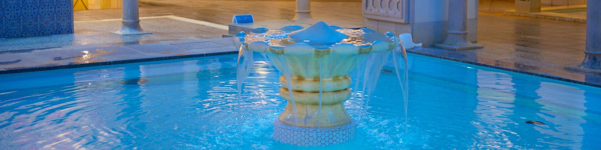 Spa World which includes interior views, a day spa and a pool