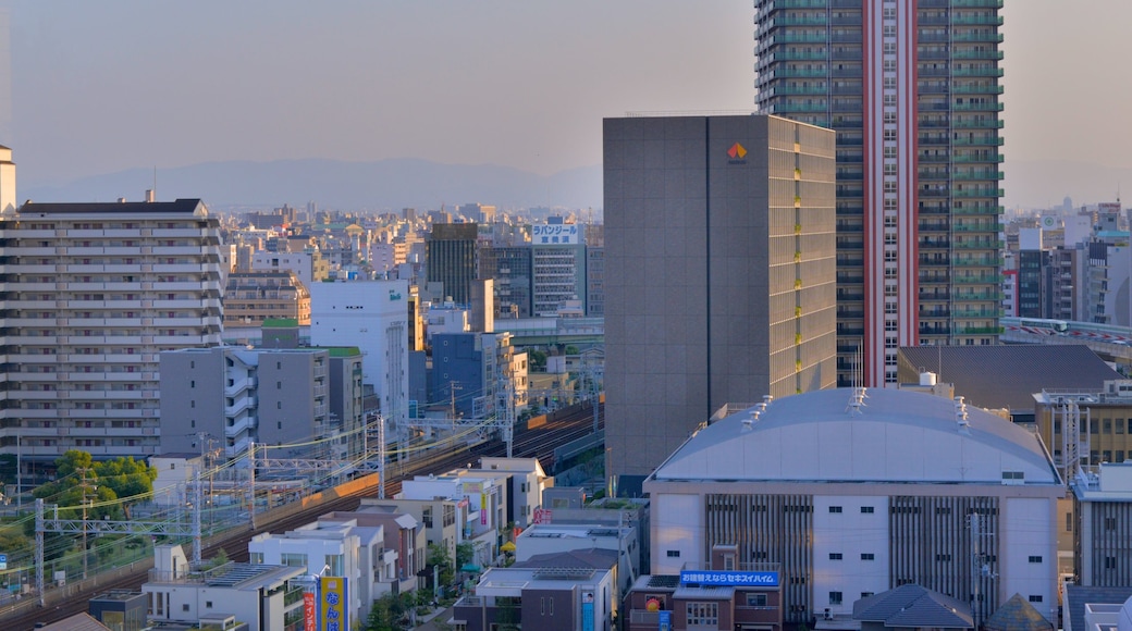 Osaka showing a city