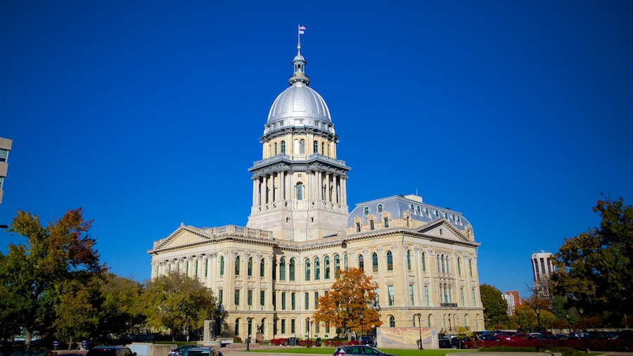 Illinois State Capitol qui includes patrimoine architectural, bĂątiment public et patrimoine historique