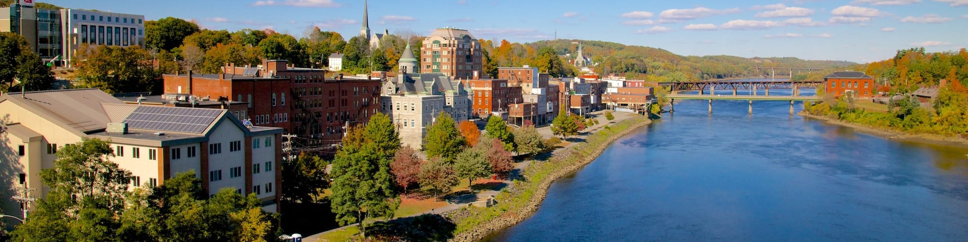 Augusta featuring a city and a river or creek