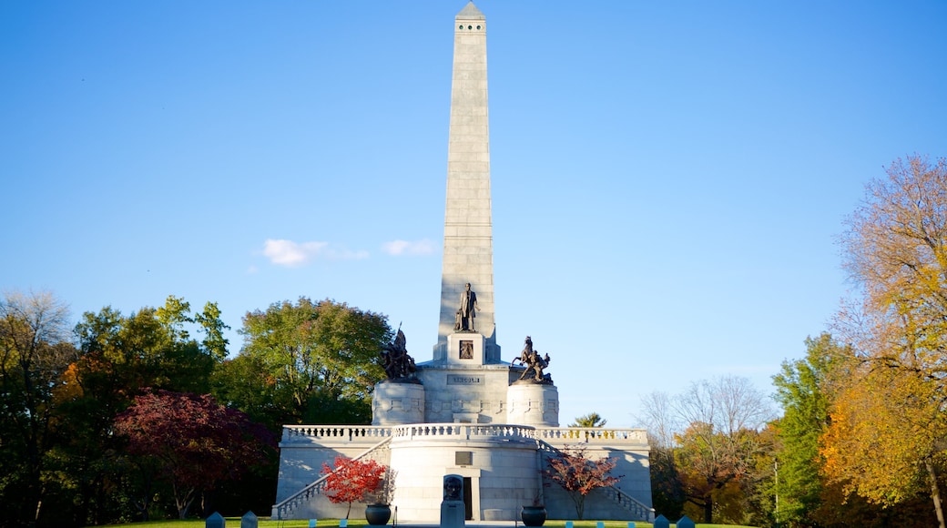 Lincoln\'s Tomb mostrando un cementerio