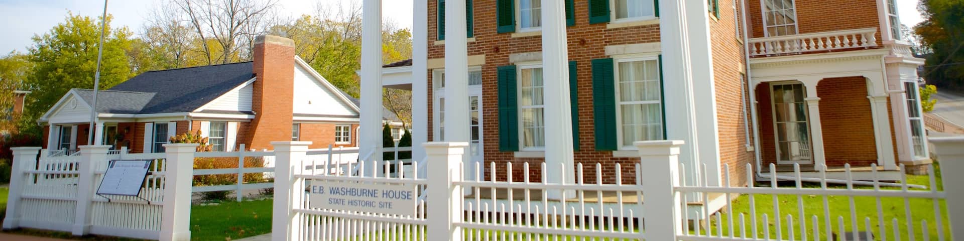 Washburne House Historic Site featuring heritage elements and a house