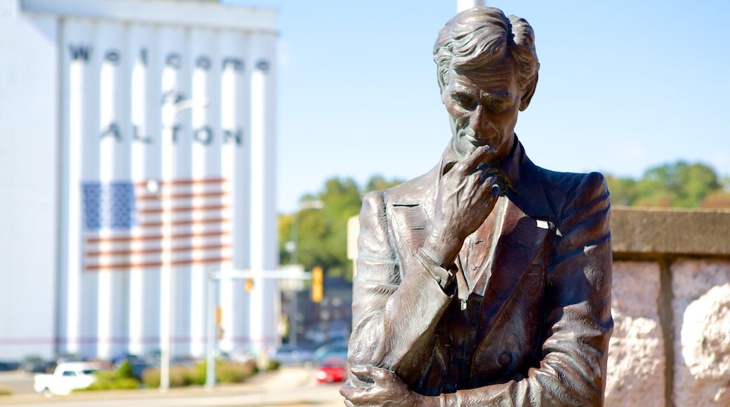 Alton showing a statue or sculpture