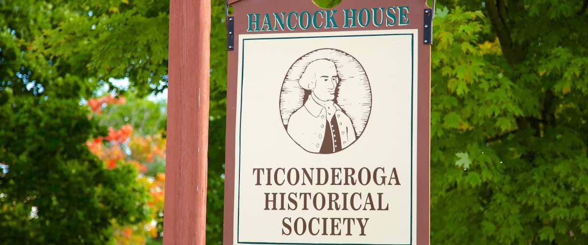 Ticonderoga featuring signage