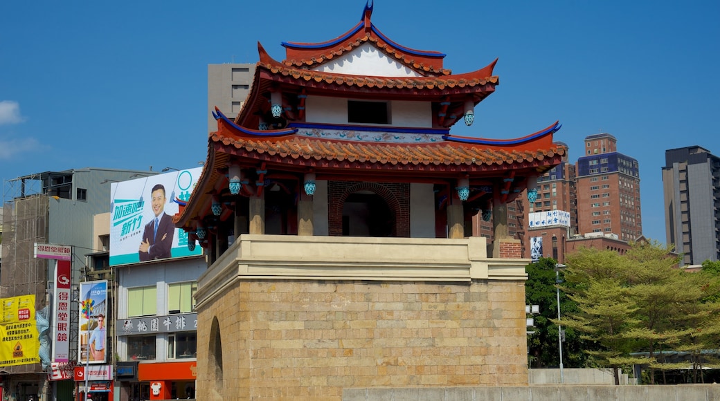 East Gate featuring a city and heritage elements