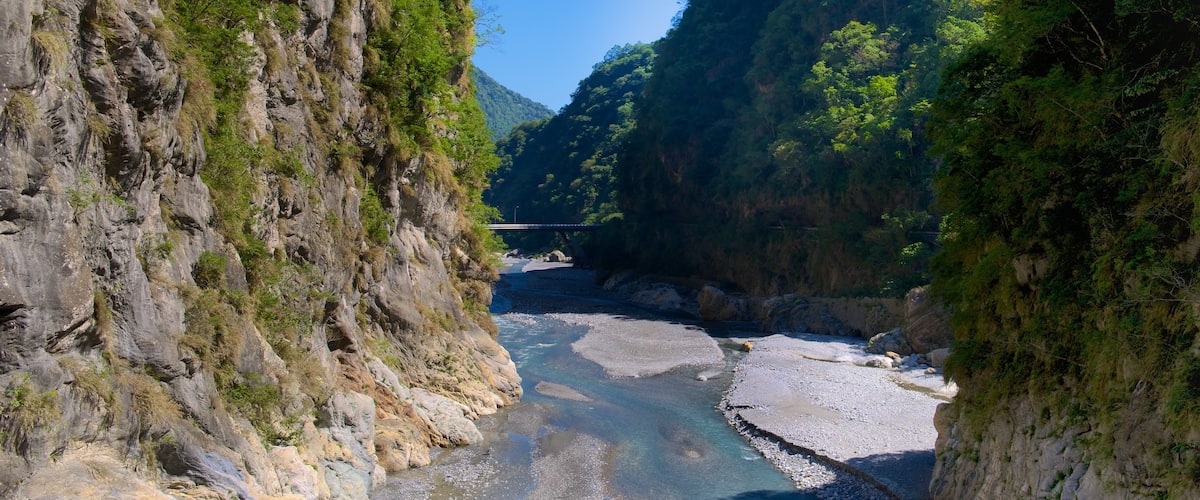 Taroko National Park which includes a river or creek and tranquil scenes
