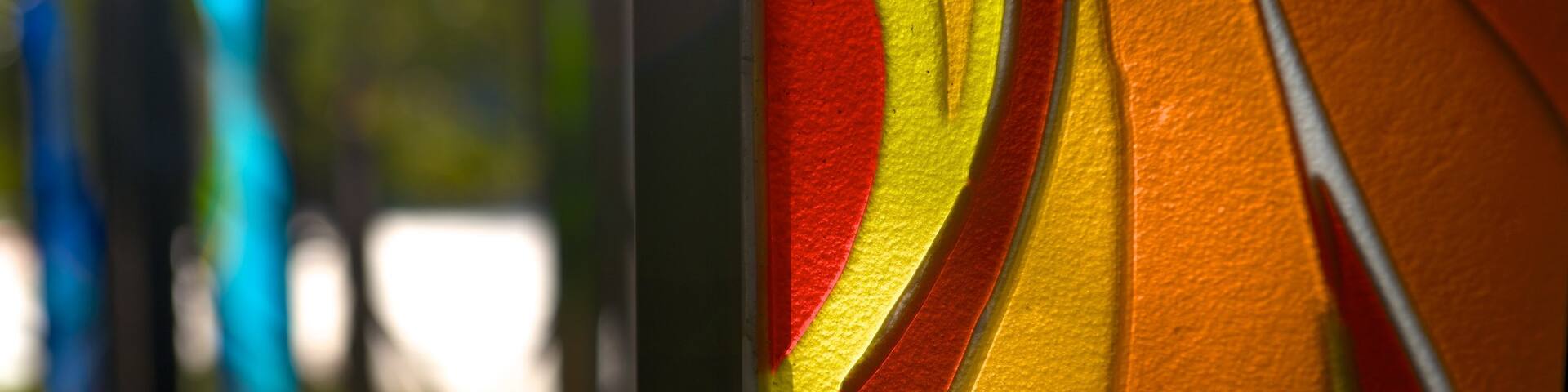 Glass Museum of Hsinchu City which includes outdoor art