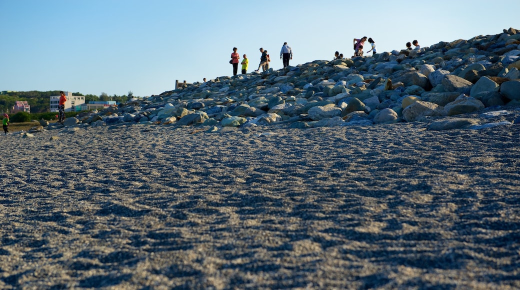 Chishingtan Beach featuring rugged coastline and a sandy beach