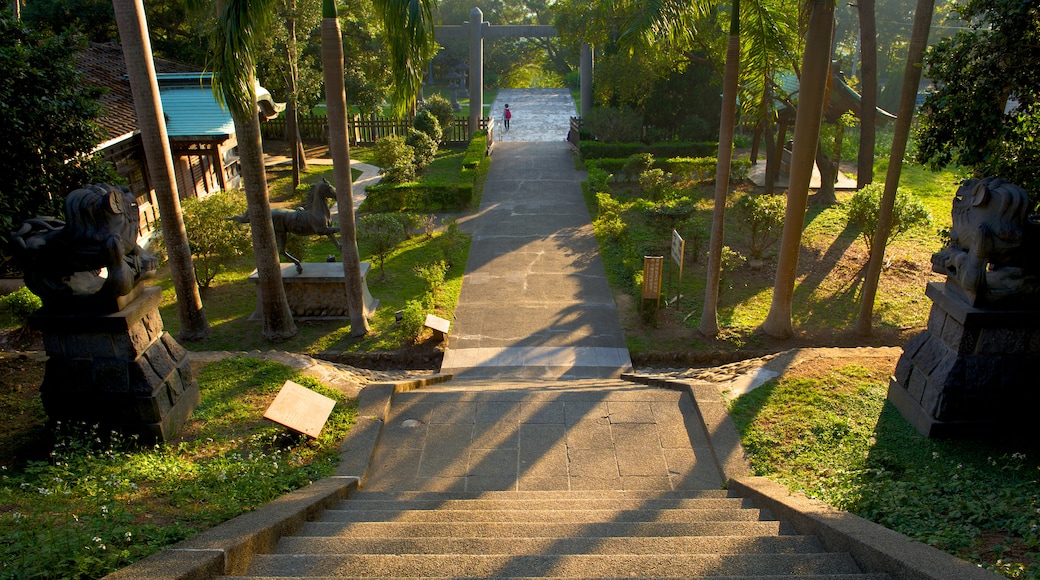 Taoyuan Shrine showing a garden