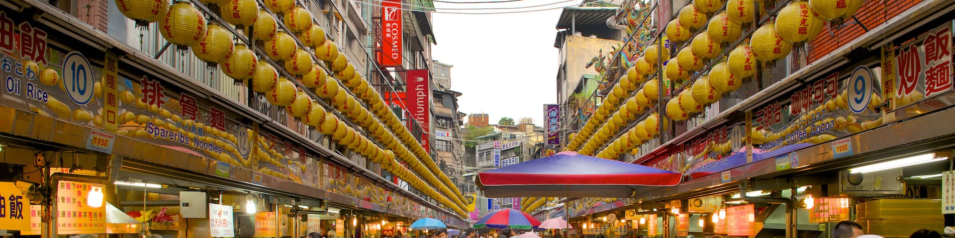 Keelung featuring markets and a city