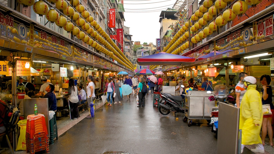 Keelung mostrando una ciudad y mercados