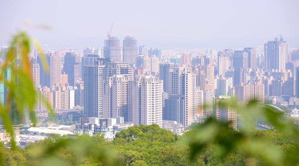 Caishan Natural Park featuring a city