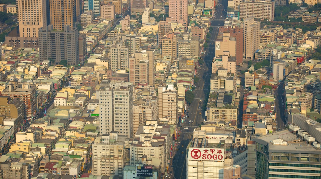 Tuntex Sky Tower showing a city